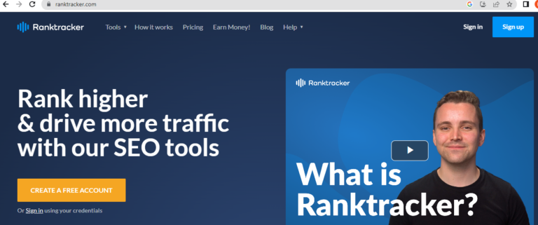 Rank Tracker keyword tool
