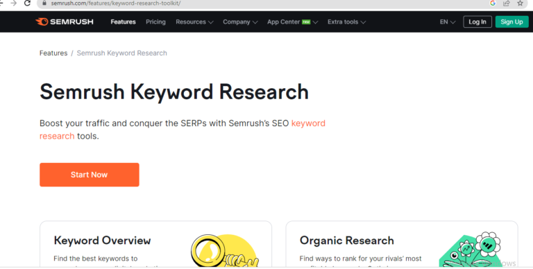 Semrush Keyword research